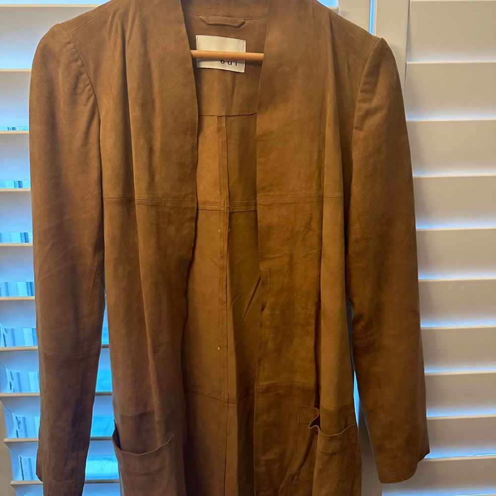 Oui leather coat